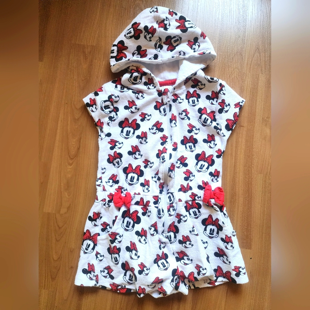 ❤$18/2  Disney Minnie Mouse Patterns Towel Material Romper (7/8)